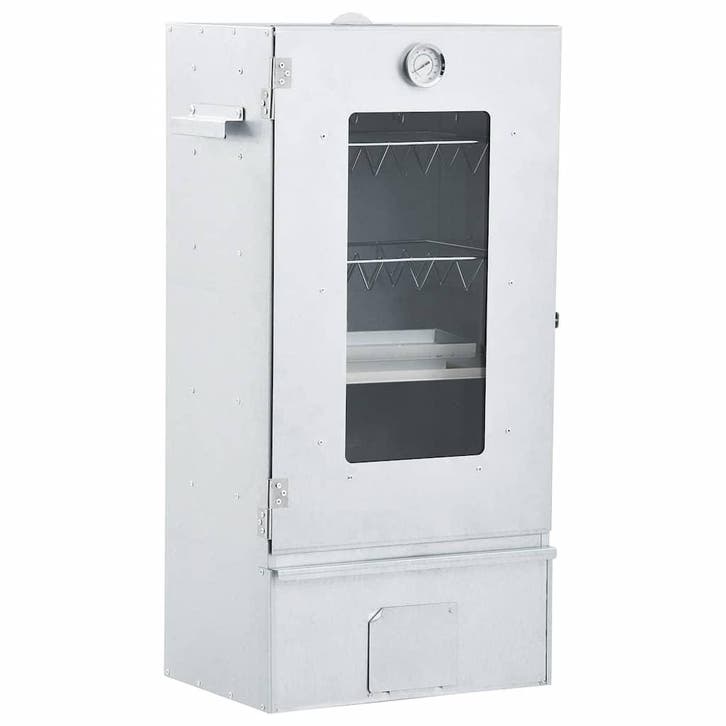 vidaXL BBQ-rookoven met 1 kg houtsnippers 44,5x29x83 cm, Tuin en Terras, Houtskoolbarbecues, Nieuw, Verzenden