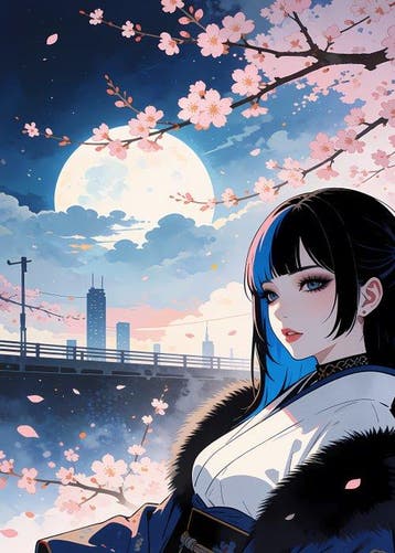 [XL MATTE PAPER] Midnight Blossom - SSICK - Italië (Zonder