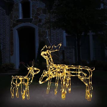vidaXL 3-delige Kerstverlichting rendieren 229 LEDs, Verzenden, Nieuw