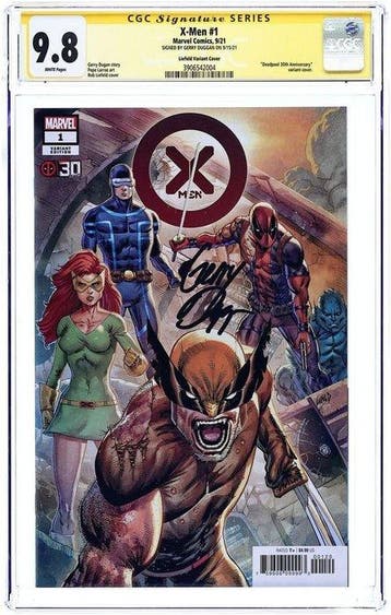 X-Men #1 - CGC 9.8 Signed by Gerry Dugan Liefeld variant, Boeken, Nieuw