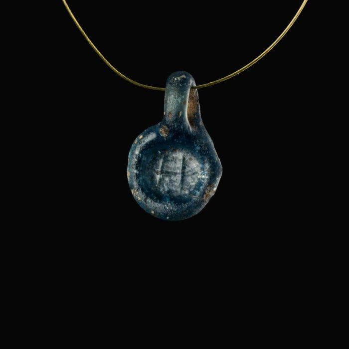 Oud-Romeins Glas Amulet hanger (Zonder minimumprijs), Antiek en Kunst, Antiek | Overige Antiek