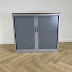 roldeurkast 1 legbord (hxbxd) 106x120x46 cm,  grijs - kersen, Huis en Inrichting, Kasten | Roldeurkasten en Archiefkasten, Ophalen of Verzenden