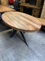Eettafel ovaal, mangohout (nieuw, A-keuze), Nieuw, Overige houtsoorten