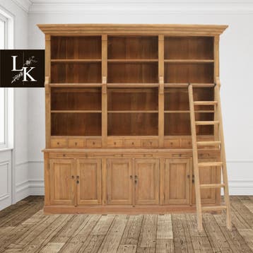 Landelijke klassieke kast Devonshire - Teak - Ook in kleur!, Huis en Inrichting, Kasten | Boekenkasten, Nieuw, Teakhout, Landelijk, klassiek, vintage, brocante, modern, rustiek