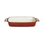Ovenschaal rood gietijzer rechthoekig 2,8L | 390x235x55(h)mm, Verzenden, Nieuw in verpakking