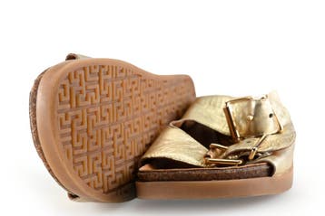 Loff 1881 Slippers in maat 39 Goud, Slippers, Verzenden, Zo goed als nieuw, Overige kleuren