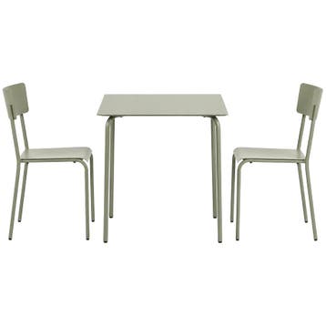 Serax August Tuinset: Eettafel Xs Aluminium + Stoelen S –, Ophalen of Verzenden, Nieuw, Aluminium, Tuinset