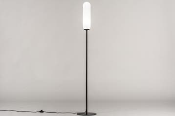 Rietveld Vloerlampen - Wit, Zwart - Glas, Metaal, Verzenden, Nieuw