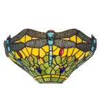 Tiffany wandlamp – Libelle – B 31,5 × H 16,5 cm (Art. 7701), Huis en Inrichting, Lampen | Wandlampen, Verzenden, Nieuw
