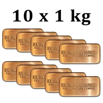 10 kilograms - Koper .999 - European Mint, Estonia, 10 x 1