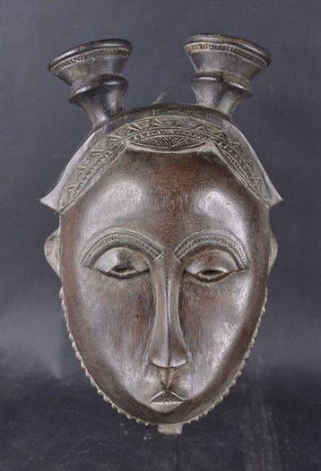 Mblo vreugtemasker - Baule - Ivoorkust, Antiek en Kunst