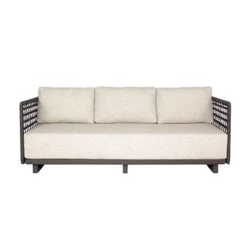 Callisto Lupin touw 3-zits bank fontelina 180 off white -, Nieuw