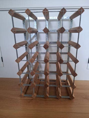 RTA - Wijnrek - Hout - 6x5, Antiek en Kunst