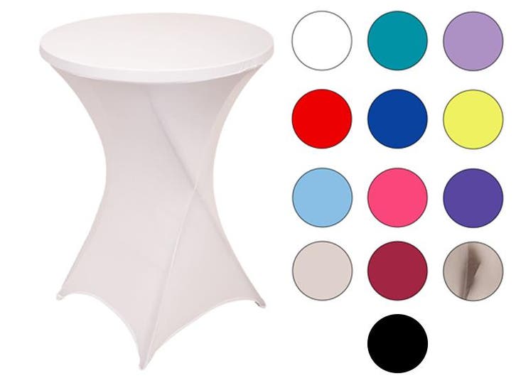 Statafelrok - Stretch - 80-85x110 cm - Beige, Huis en Inrichting, Tafelonderdelen, Nieuw, Verzenden