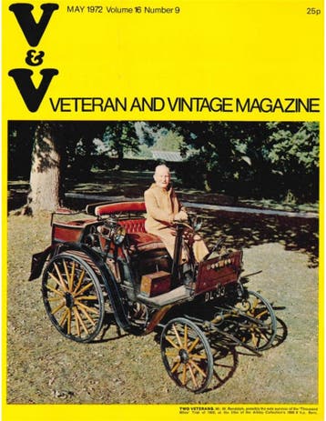1972 VETERAN AND VINTAGE MAGAZINE 9 ENGELS, Nieuw, Author