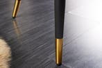 Design bank PARIS 160cm mosterdgeel fluwelen retro, Ophalen of Verzenden, Nieuw