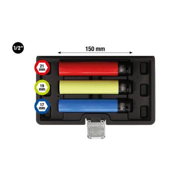 KS Tools Krachtdoppenset Extra Lang voor Alu Velgen 1/2 –, Verzenden, Nieuw