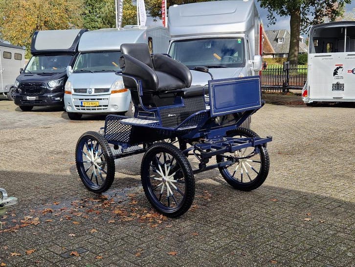 Enkelspan / Trainingswagen / Koets / vd Wal, Dieren en Toebehoren, Rijtuigen en Koetsen, Gebruikt, Paard