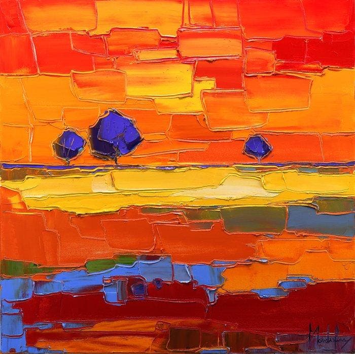 Caroline Mandrafina - Pfleger  Jacaranda, Antiek en Kunst, Kunst | Designobjecten