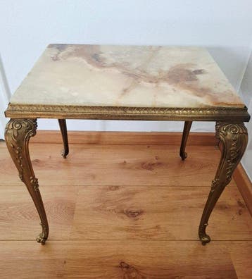 Bijzettafel - Marmer - Tafel Marmer blad