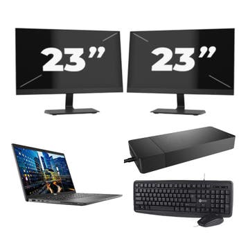 Dell Latitude 7410 -   i5-10e 16GB  - 256GB  + 2x 23 inch, Qwerty, Verzenden, Refurbished, 14 inch