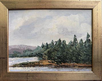 Andrea Krauß - Greenery_04 (100 % Handpainted, framed, ready