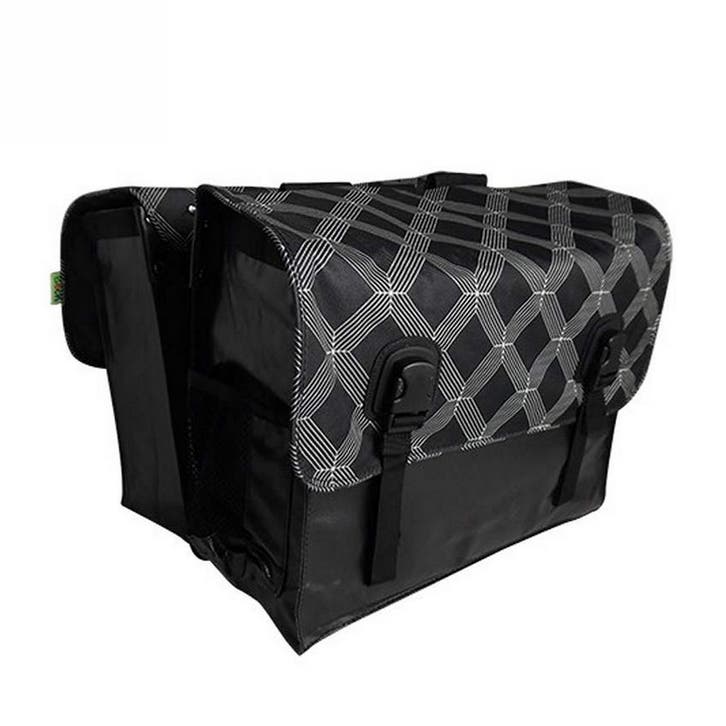 Beck Dubbele Fietstas Classic Black Diamonds, Fietsen en Brommers, Fietsaccessoires | Fietstassen, Nieuw, Verzenden