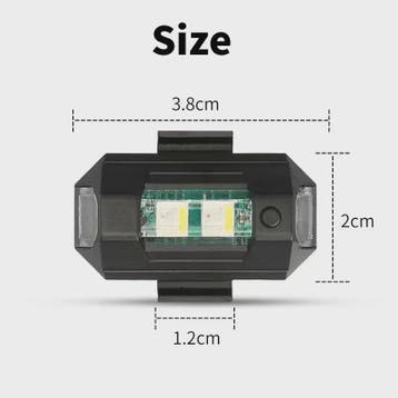 Universeel Mini LED Waarschuwingslicht - 7 Kleuren & 22 Modi, Verzenden, Nieuw