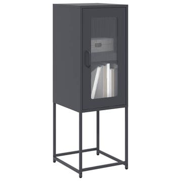 vidaXL Dressoir 36x39x107 cm koudgewalst staal, Verzenden, Nieuw, Metaal, Minder dan 50 cm