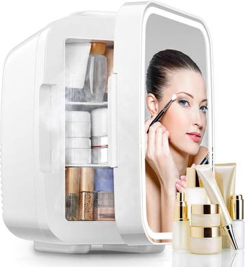 Mini Koelkast Cosmetica - 5L LED Spiegel | 46% Korting, Ophalen of Verzenden, Zo goed als nieuw, Overige typen