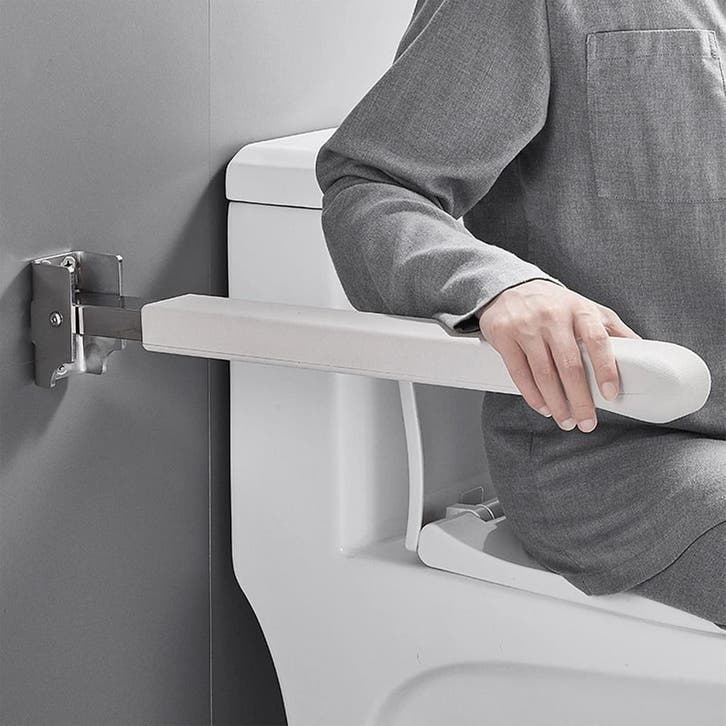 Toiletsteun Inklapbaar 62cm | Wit | Tweedekansje | OP=OP, Diversen, Looprekken, Lichtgewicht, Nieuw, Ophalen of Verzenden