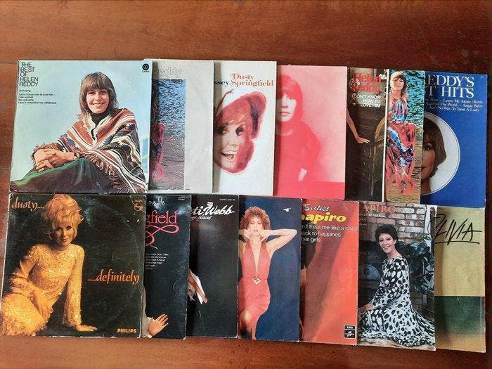 Helen Reddy, Dusty Springfield, Marti Webb and others - 13 x, Cd's en Dvd's, Vinyl Singles