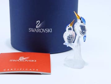 Figuur - Swarovski Crystal - IJsvogels (Boxed + certificate)