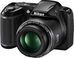 Nikon Coolpix L340 Digitale Compact Camera - Zwart, Verzenden, Zo goed als nieuw