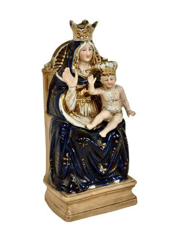 Beeld - Maagd der Hulp - 25 cm - Porselein - 1950-1960
