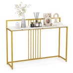 LIVSK Imitatiemarmeren Consoletafel - Brede 120 cm Blad - Go, Verzenden