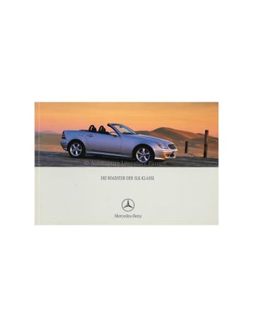 2002 MERCEDES BENZ SLK BROCHURE DUITS, Nieuw, Author
