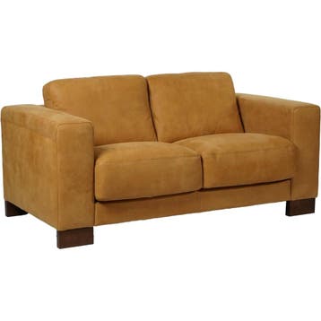 Leren bank Clear - 2 zits, Huis en Inrichting, Bohemian, Eigentijds, Modern, Retro, Vintage, 150 tot 200 cm, Nieuw, Ophalen of Verzenden
