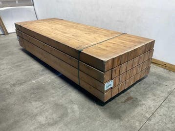 Veiling - 6x Redvision paal geschaafd verlijmd 300x14x14 cm, Nieuw