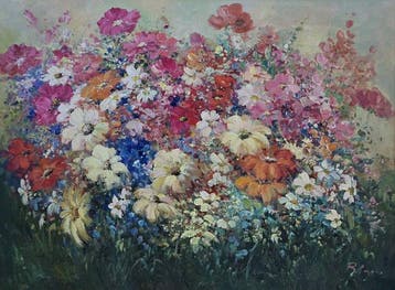 European school (XX) - Scent of spring · XXL FORMAT, Antiek en Kunst, Kunst | Schilderijen | Klassiek