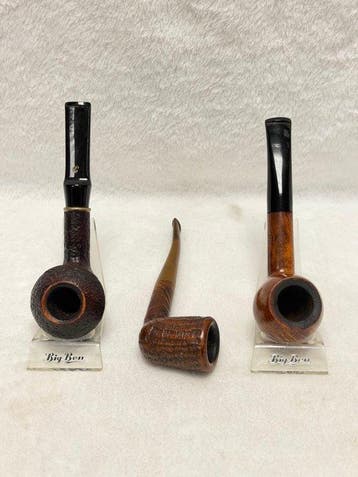Big Ben Set van 3 luxe Big Ben Bruyère tabakspijpen -, Nieuw
