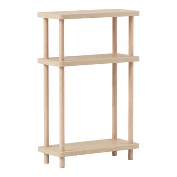 Staand rek Chalvefted 62x40x18 cm met deur opbergvakken crem, Verzenden, Nieuw