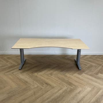 Vepa wingbureau 190x95/80 cm, ahorn - grijs, Gebruikt, Ophalen of Verzenden, Grijs, Vepa