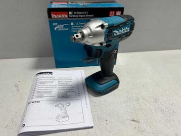 Online veiling: Makita, DTW190Z, Accu slagmoersleutel, Nieuw