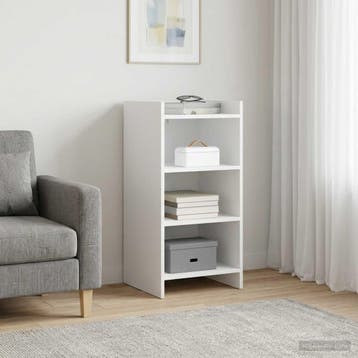 vidaXL Dressoir Wit 40 x 36 x 80 cm Bewerkt hout, Verzenden, Nieuw, Overige houtsoorten, Minder dan 50 cm