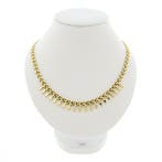 Gouden Cleopatra collier (Ketting), Sieraden, Tassen en Uiterlijk, Kettingen, Ophalen of Verzenden, Gebruikt, Overige kleuren