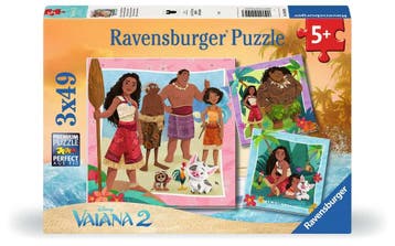 Disney Vaiana 2 - 3x49 stukjes, Ophalen of Verzenden, Nieuw