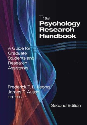 The Psychology Research Handbook - Frederick Leong, Verzenden, Gelezen, Frederick Leong