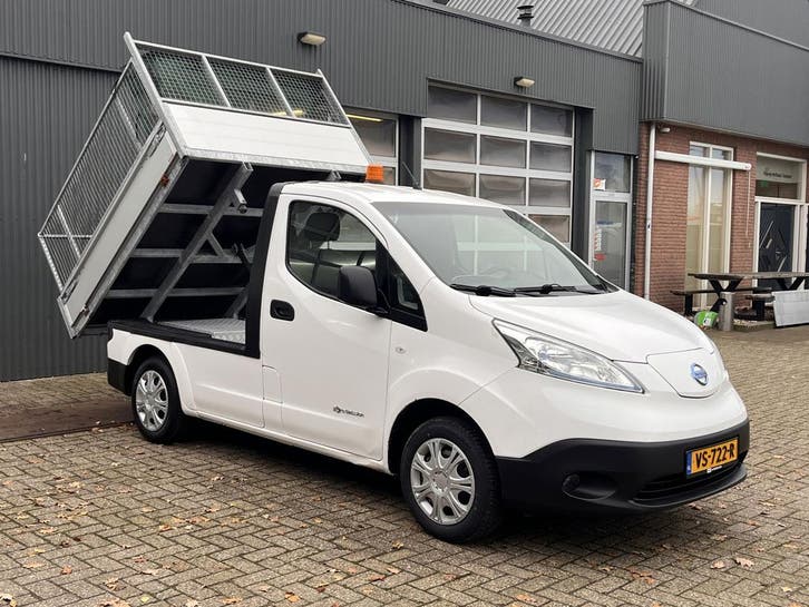 Nissan e-NV200 24KWh, Auto's, Bestelauto's, Onderhoudsboekje, Lease, Overige kleuren, Automaat, Financial lease, Wit, Gebruikt
