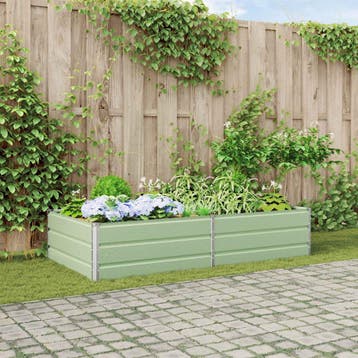 vidaXL Plantenbak Pastelgroen 195 x 100 x 45 cm, Tuin en Terras, Bloembakken en Plantenbakken, 100 cm of meer, Verzenden, Nieuw